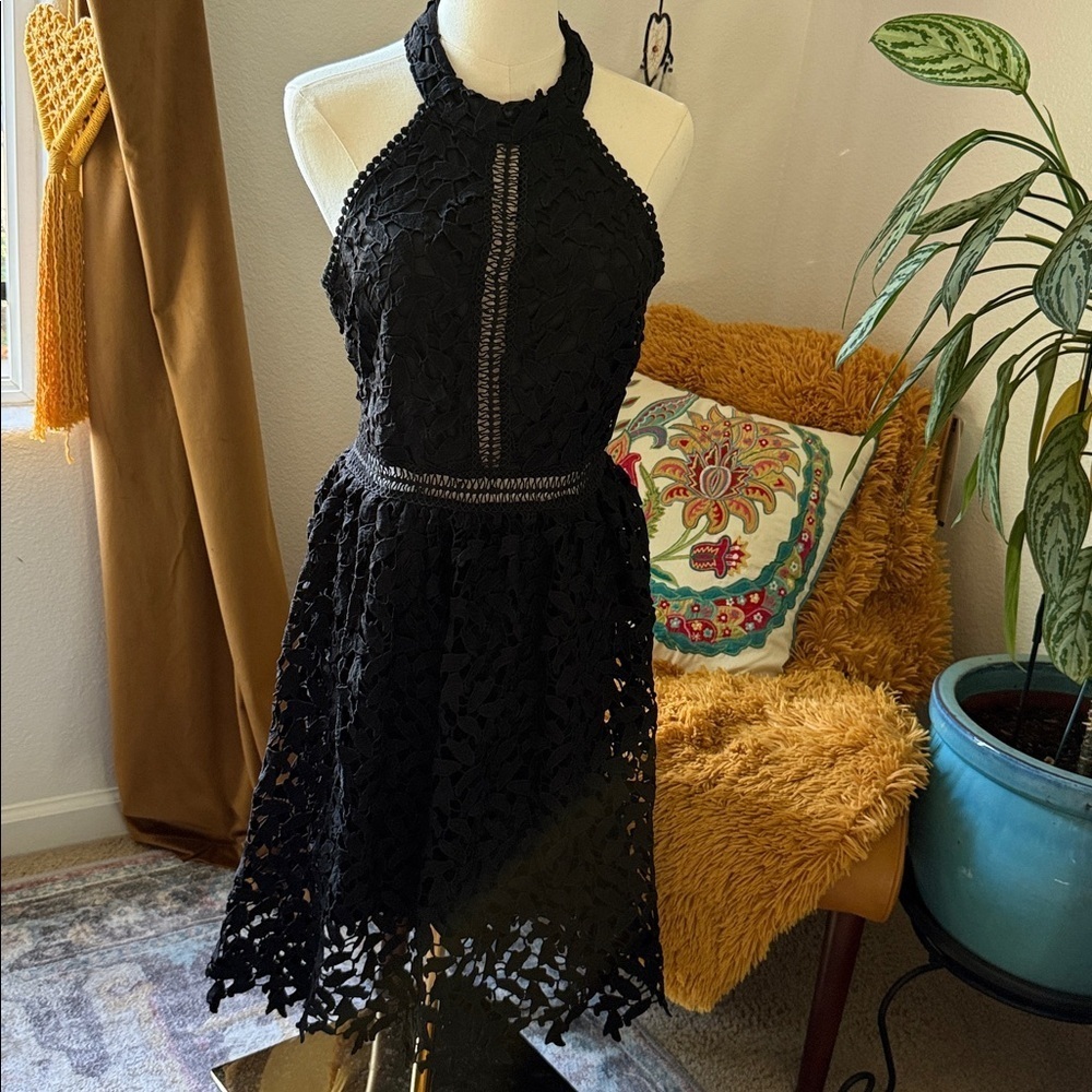 Black cocktail dress